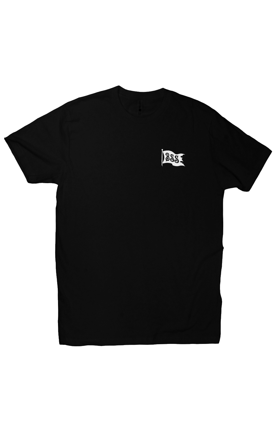 Black Ship T-Shirt - Minimalist Black Graphic Tee for Men