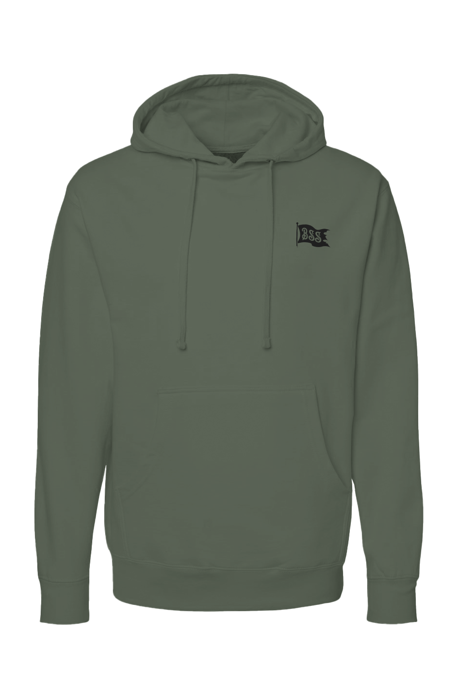 BLACK SHIP HOODIE-ARMY