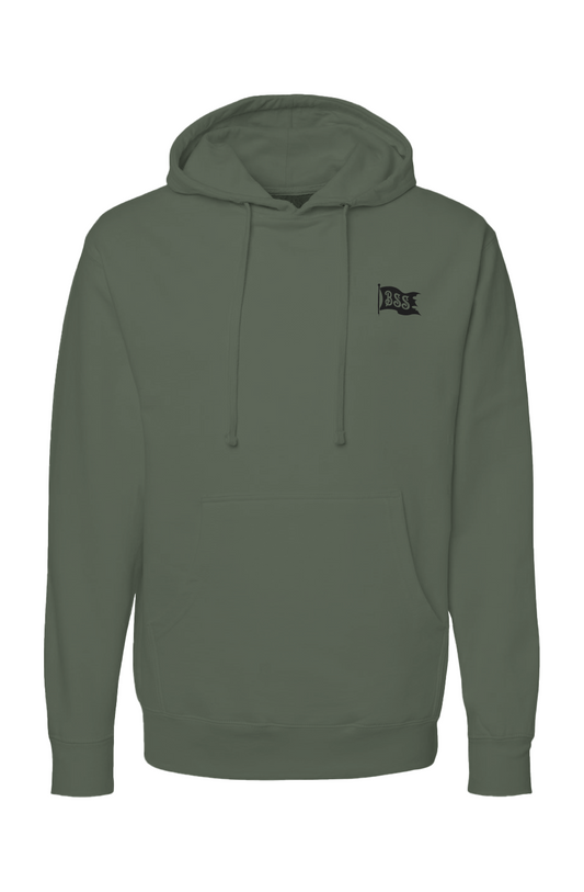 BLACK SHIP HOODIE-ARMY